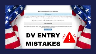 DV 2026 Lottery Top 5 REASONS For US DV ENTRY REJECTION Mistakes to avoid🇺🇸 [upl. by Marl565]