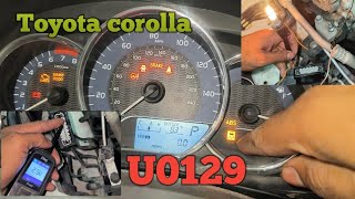 Toyota Corolla 2016 lost communication with brake system control module DTC U0129 [upl. by Sugar]