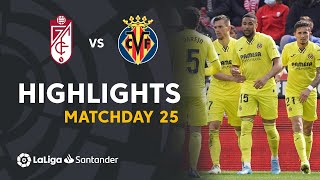 Resumen de Granada CF vs Villarreal CF 14 [upl. by Maze]