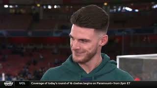 DECLAN RICE ON TONIGHTS MATCH [upl. by Ennaeus189]