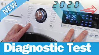 LG washing machine service test diagnostic mode 2020 onwards [upl. by Nigel]