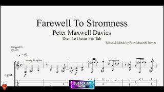 Farewell to Stromness by Peter Maxwell Davies with Guitar Tutorial TABs [upl. by Batholomew]