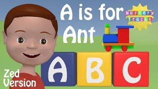 Best ABC Alphabet Song  A is for Ant  ZED version  New in 3D [upl. by Nayd302]