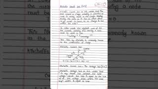 Kirchoff s law current law and voltage law  Easy definition and figure to understand easy ☺️🤗 [upl. by Niatsirhc]