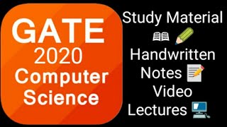 GATE CSE lectures 2021 Self Study Materialhandwritten notes by Gate cse lecturesWorkForWin [upl. by Tomkiel352]