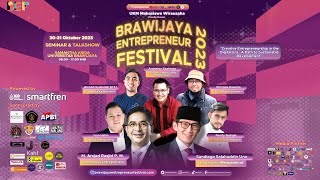 Seminar Brawijaya Entrepreneur Festival 2023 Day 1 [upl. by Sheline]