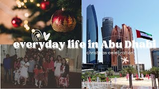 Everyday life in Abu Dhabi  Living in Abu Dhabi  Christmas celebration in the Middle East [upl. by Aztiley]