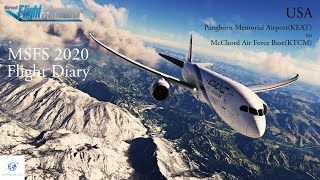 MSFS 2020 Flight Diary  1日1飛  USA  KEAT to KTCM  Microsoft Flight Simulator 2020 [upl. by Kristi368]