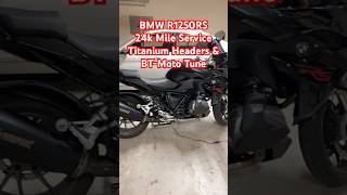 BMW R1250RS  24k Mile Service Titanium Headers and BTMoto Tune motorcycle r1250rs bikelife [upl. by Elrod]