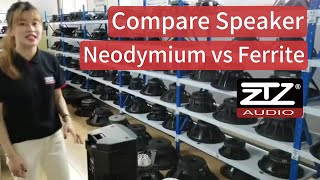 Compare Magnet Ferrite VS Magnet Neodymium in Speakers Which one is the perfect speaker [upl. by Hemminger111]