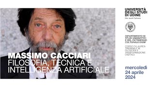 Massimo Cacciari Filosofia tecnica e intelligenza artificiale [upl. by Wymore]