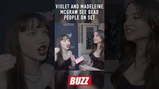 Violet and Madeleine McGraw talk seeing ghost on the set of The Curse of the Necklace [upl. by Samaj]