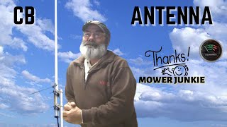 Ground plane CB antenna thanks to Mower Junkie [upl. by Lesnah612]