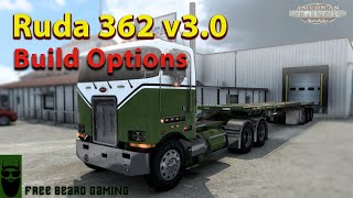 Jon Ruda Peterbilt 362 Cabover v30 Update  All Build Options  American Truck Simulator [upl. by Appolonia]