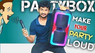 FOR PARTY ANIMALS  OBAGE PB88 portable Bluetooth partybox speaker with wireless mic karaoke [upl. by Acimad]