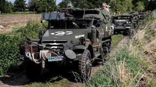 Half a dozen HalfTracks in convoy [upl. by Aioj]