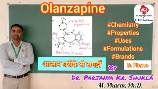 Olanzapine  Antipsychotics  Tranquilizers  Pharmaceutical Chemistry  D Pharm [upl. by Symon]