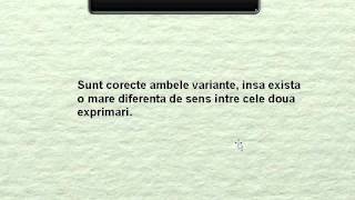 REMEMBER si verb la infinitiv sau cu quotingquot [upl. by Zane]