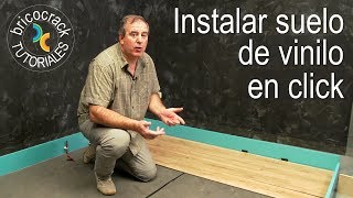 Instalar suelo de lamas resistente al agua en click Bricocrack [upl. by Stine]