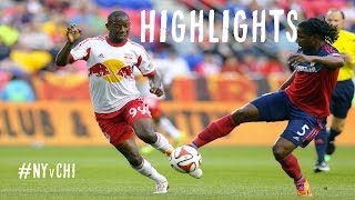 HIGHLIGHTS New York Red Bulls vs Chicago Fire  May 10 2014 [upl. by Sorci]