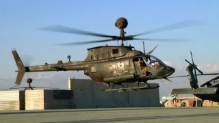 Bell OH58 Kiowa Warrior Helicopters Flight [upl. by Camfort415]