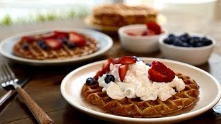 How to Make Cinnamon Belgian Waffles  Brunch Recipes  Allrecipescom [upl. by Mctyre636]