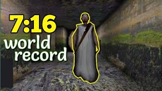 GRANNY 18 SPEEDRUN SEWER ESCAPE 716 WORLD RECORD [upl. by Munt]