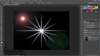 Tutorial 63  Photoshop  Crear destellos de Luz [upl. by Ronnoc454]