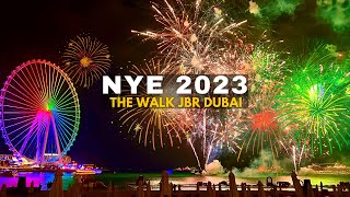 Dubais New Year 2023 Fireworks at The WALK Jumeirah Beach Residence [upl. by Weitman795]