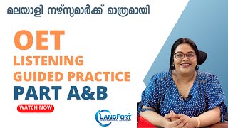 A glimpse of our OET Master Class  OET Listening Part AampB  LangFort  Kalady [upl. by Treacy]