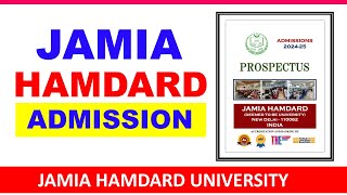 Jamia Hamdard University Delhi Admission 2024  Jamia Hamdard Admission 2024  Medical College Delhi [upl. by Sosna893]