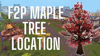 Maple Trees F2P Location  RuneScape 3  2022 [upl. by Zarger]