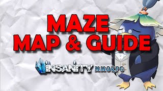 Pro Guide For Maze Event  Insanity Flyff With Map [upl. by Eduino]