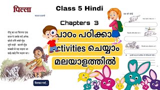 Class 5 Hindi PillaMalayalam explanation of pillaPilla activitiesstd5 hindi pilla question answer [upl. by Bliss]