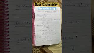 Conductance of electrolytic solutions class 12 chemistry [upl. by Ralaigh]