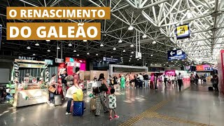 Como está o AEROPORTO DO GALEÃO após limitações no Santos Dumont  TERMINAL 1 parcialmente REABERTO [upl. by Idnib]