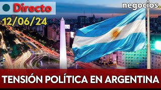 DIRECTO Tensión política en Argentina el Senado debate la la Ley Bases en medio de manifestaciones [upl. by Hayyim]