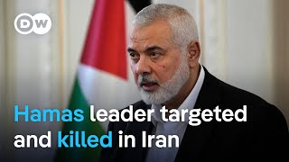 Top Hamas political leader Ismail Haniyeh assassinated in Tehran  DW News [upl. by Spooner]