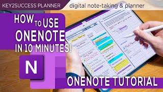 OneNote Basics Tutorial Note taking Digital Planning [upl. by Yarod]