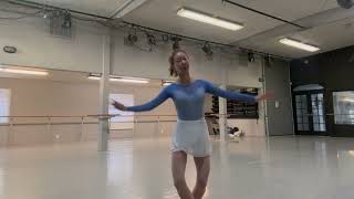 Todays ballet lesson  Spotting after 4 Piqué turns [upl. by Eckmann]