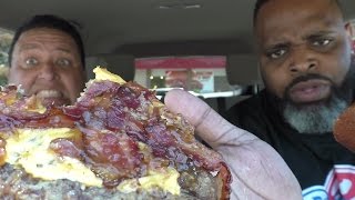 Carls Jr Bacon 3Way Burger ft JoeysWorldTour [upl. by Narmi892]