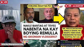 HALA BANTAG AT TEVES NABENTA NA KAY BOYING REMULLA NG ISKONIAN VLOGGERS 581 [upl. by Nelia]