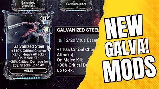 New Galvanized Mods for Melee in Warframe [upl. by Nahtanohj]