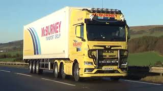 Early Irish Truck off PampO and Stena arrivals 3rd Jan 2023  Cairnryan port [upl. by Robaina]