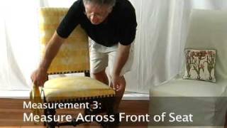 How to Measure a Dining Chair for a Slipcover • stretchandcovercom [upl. by Llevram]