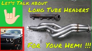 Hemi long Tube Headers for you Hemi lets talk about it [upl. by Eidnak]