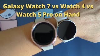 Galaxy Watch 7 40mm Unboxing and Comparisions with Watch 4  Watch 5 Pro 44mm [upl. by Strade]