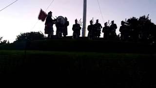 Manx National Anthem O Land of Our Birth performed by Ellan Vannin Pipes and Drums 105 5863 [upl. by Maxy992]