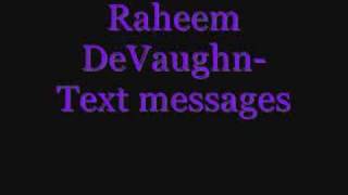 Raheem DeVaughn Text Messages [upl. by Launcelot]