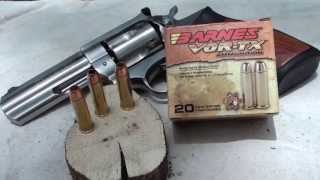 357 MAG 140gr Ballistic Gel Test BARNES solid copper round [upl. by Eimarrej285]